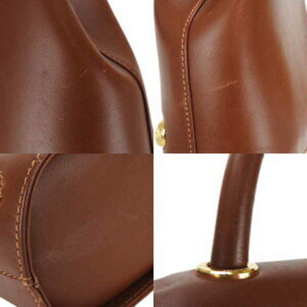 Salvatore Ferragamo Handbag Leather Brown hand bag - Picture 10 of 11